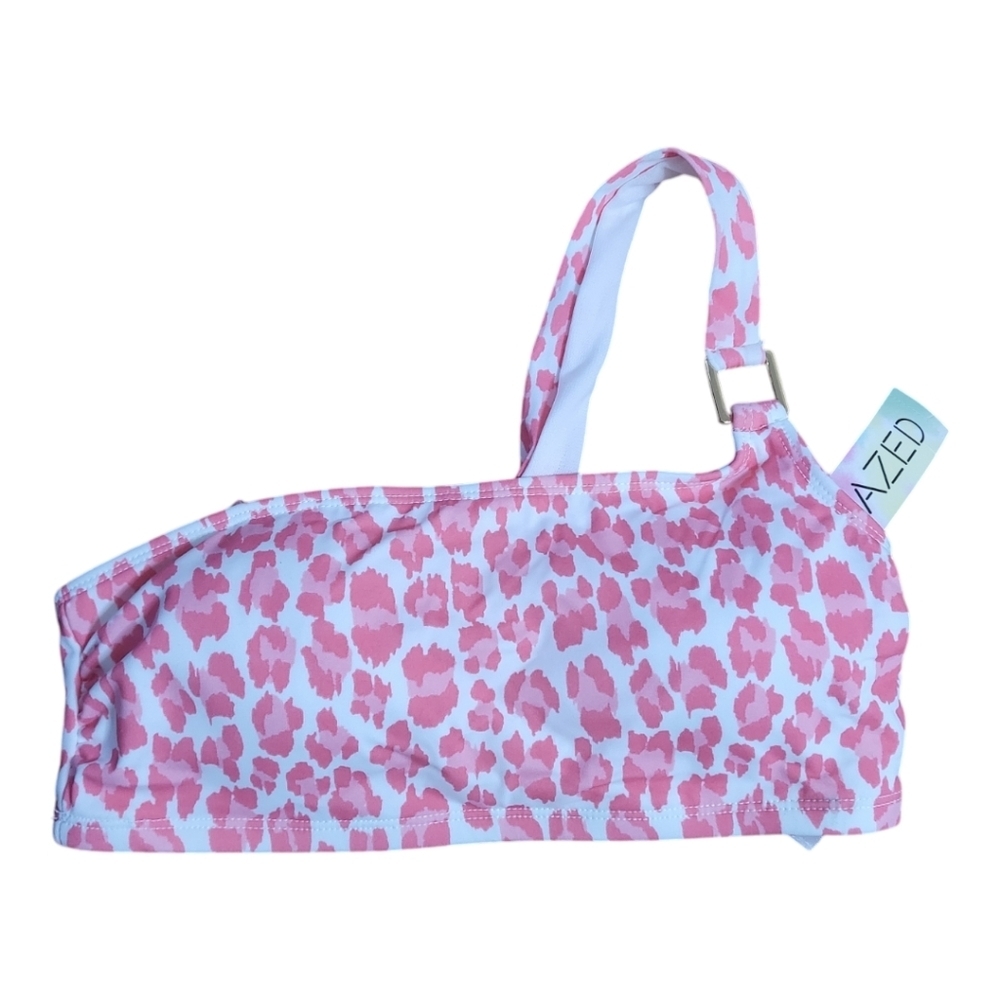 💕Sundazed Pink Leopard one strap bikini Top 32D